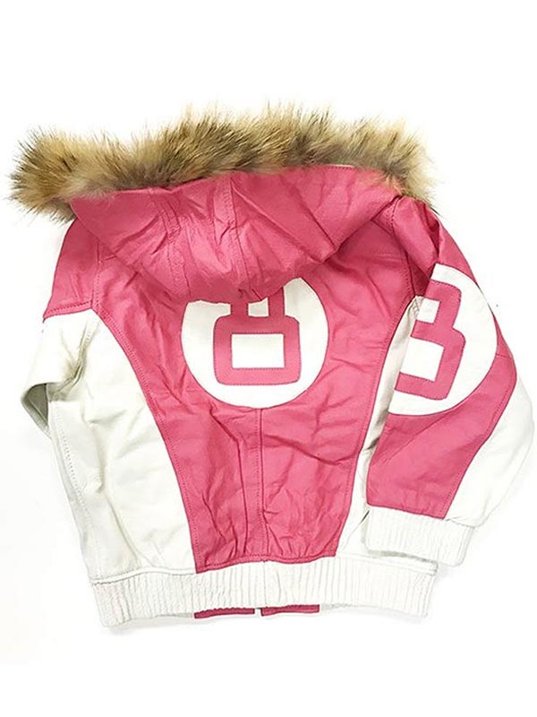 8 Ball Pink Leather Jacket