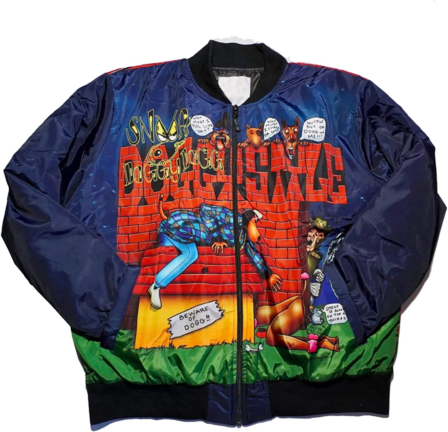 Men's Snoop Dogg DoggyStyle Red Bomber Jacket