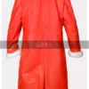 Father Christmas Costume Santa Claus Red Coat With Hood