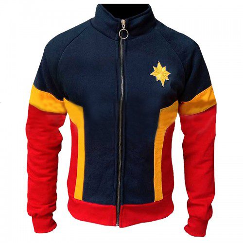 Carol Danvers Captain Marvel Brie Larson Fleece Costume Jacket | Unisex Tracksuit