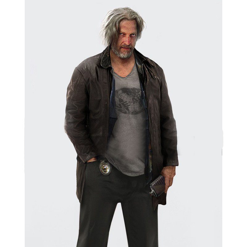 Hank Anderson Detroit Become Human Clancy Brown Leather Jacket
