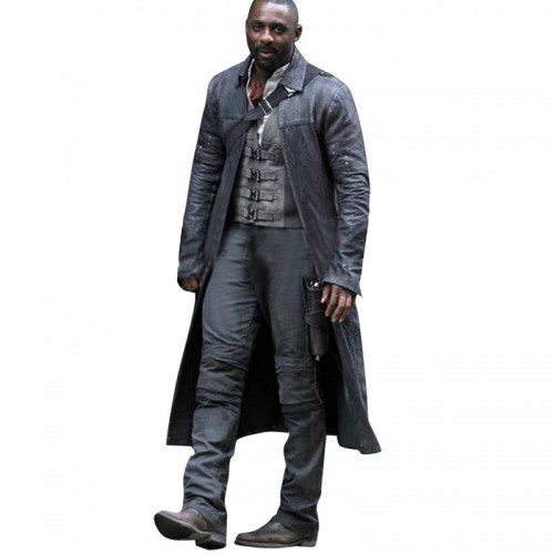 The Dark Tower Movie Costumes Idris Elba Black Leather Trench Coat