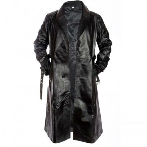 Sin City Costumes Mickey Rourke Black Leather Trench Coat