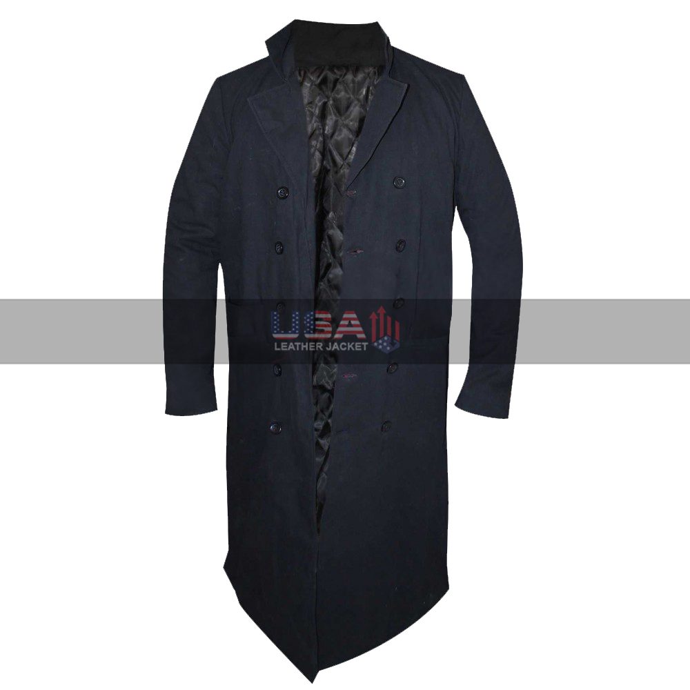 The World's End Gary King (Simon Pegg) Black Cotton Trench Coat