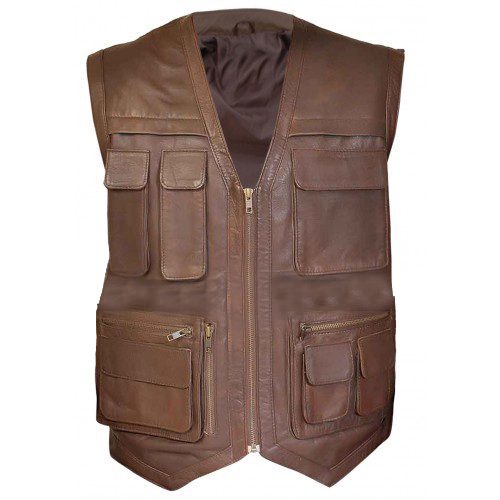 Jurassic World Fallen Kingdom Chris Pratt Unisex Leather Vest