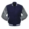 Rim of the World High Alex School Blue Bomber Leather Jacket