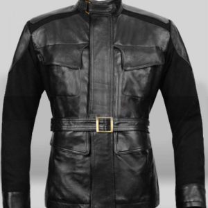 Avengers Age of Ultron Nick Fury Black Leather Jacket 