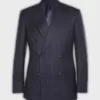 Kingsman 2014 Pinstripe Navy Blue Suit
