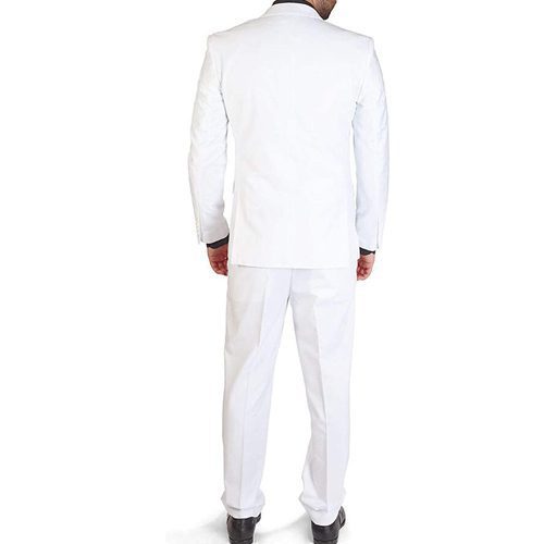 Men's Slim Fit Casual White 3 Piece Suit