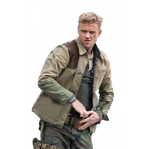 The Predator Boyd Holbrook (Quinn McKenna) Brown Leather Jacket