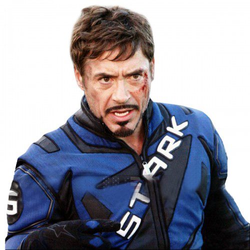 Robert Downey Jr Iron Man 2 Motorcycle Costume Leather Jacket