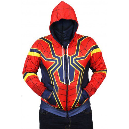 Iron Spider Man Avengers Infinity War Hooded Costume Jacket