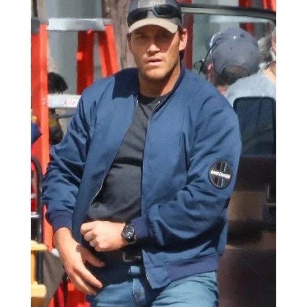 Chris Pratt The Terminal List Blue Jacket