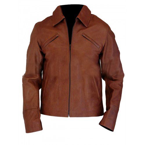 Joseph Gordon Levitt Inception Arthur Brown Leather Jacket