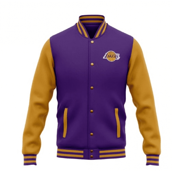 Los Angeles Lakers Baseball Varsity Jacket