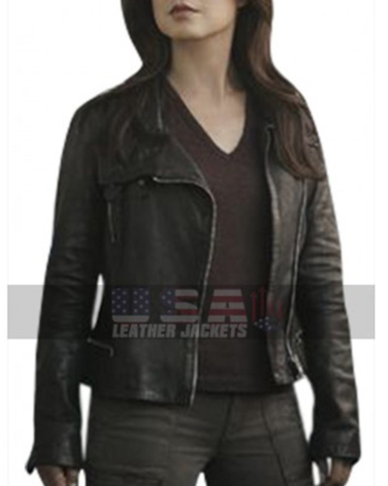 Agents Of Shield Melinda May Black Leather Jacket
