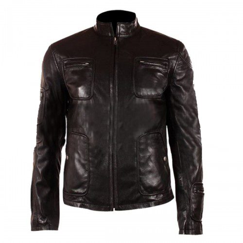 Chris Pine Star Trek James Kirk Black Leather Jacket