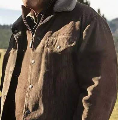 Yellowstone Kevin Costner Corduroy Jacket