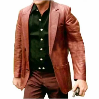Goodfellas Ray Liotta Red Blazer Leather Jacket