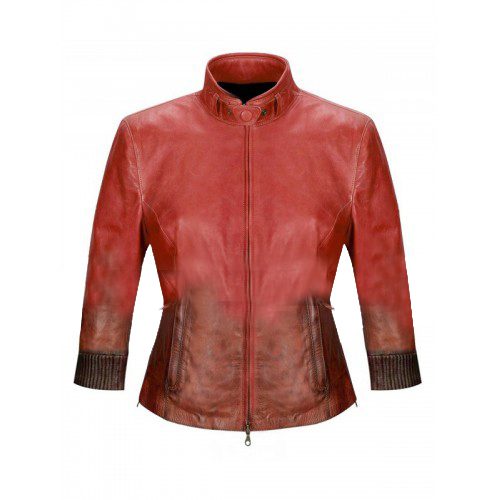 The Avengers Age of Ultron Scarlet Witch Red Leather Jacket