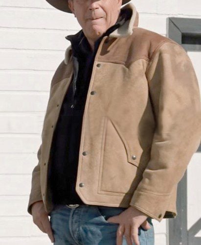 Yellowstone John Dutton Suede Leather Jacket