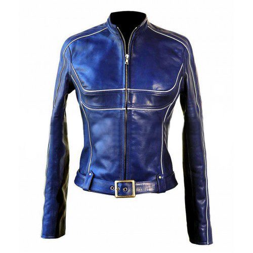 Once Upon a Time Emma Swan (Jennifer Morrison) Blue Leather Jacket
