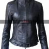 Women Sons Of Anarchy Black Leather Jacket 