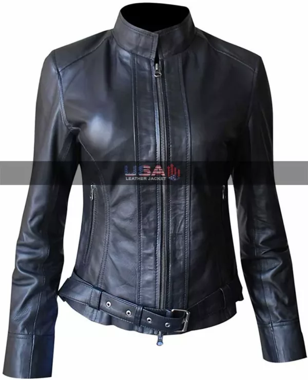Women Sons Of Anarchy Black Leather Jacket 