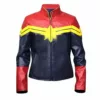 Avengers Captain Marvel Carol Danvers Cosplay Leather Jacket