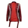 Olivia Cooke Ready Player One Samantha Artemis Red Biker Leather Jacket 