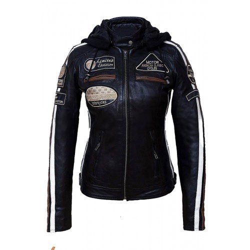 Women's Speed Race Classic Motorcycle Leather Jacket