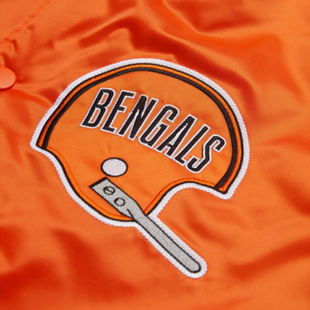 Orange Satin Bengals Starter Jacket