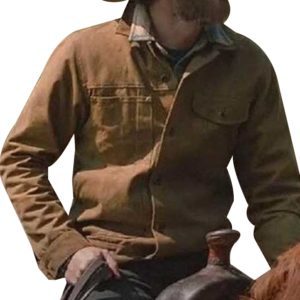 Dave Annable Yellowstone Brown Cotton Jacket