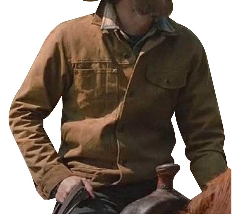 Dave Annable Yellowstone Brown Cotton Jacket