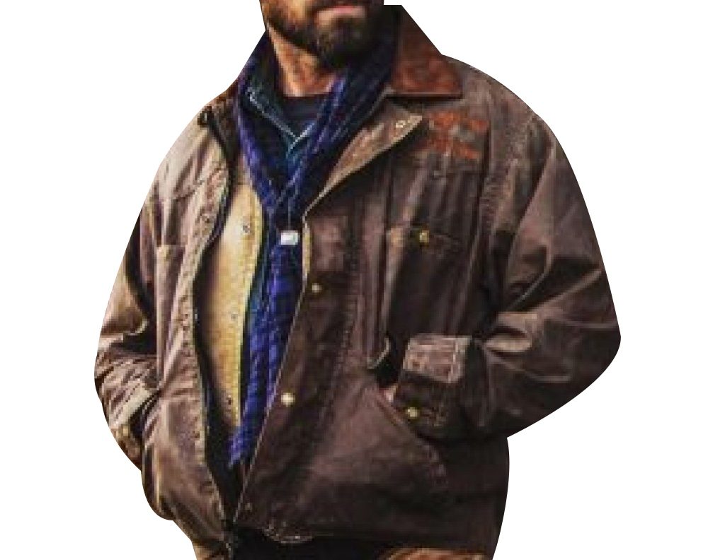 Ian Bohen Yellowstone Ryan Brown Leather Jacket