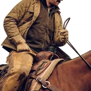 Yellowstone John Dutton Beige Quilted Jacket