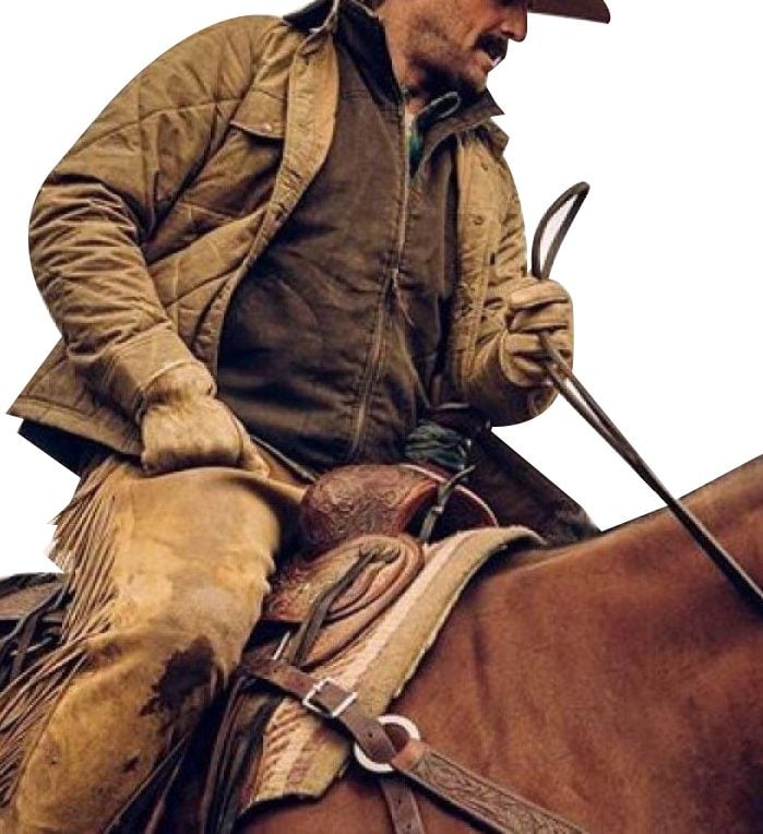 Yellowstone John Dutton Beige Quilted Jacket