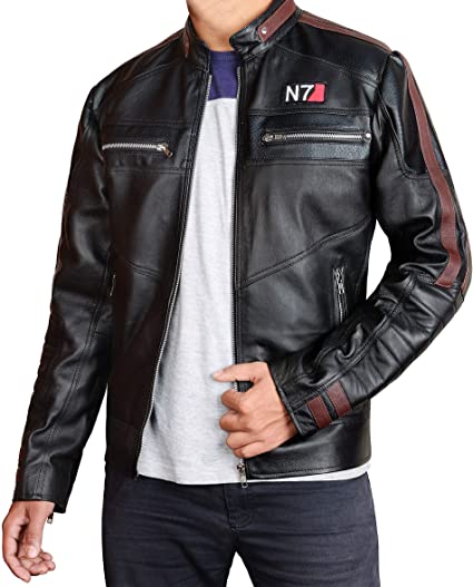 Mass Effect 4 N7 Armor Costume Leather Jacket