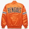 Orange Satin Bengals Starter Jacket