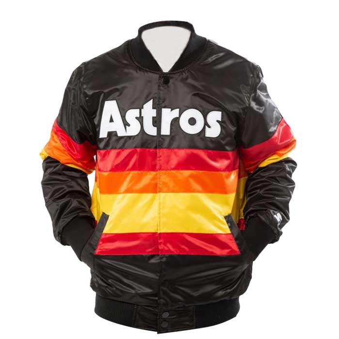 Retro Black Astros Varsity Jacket