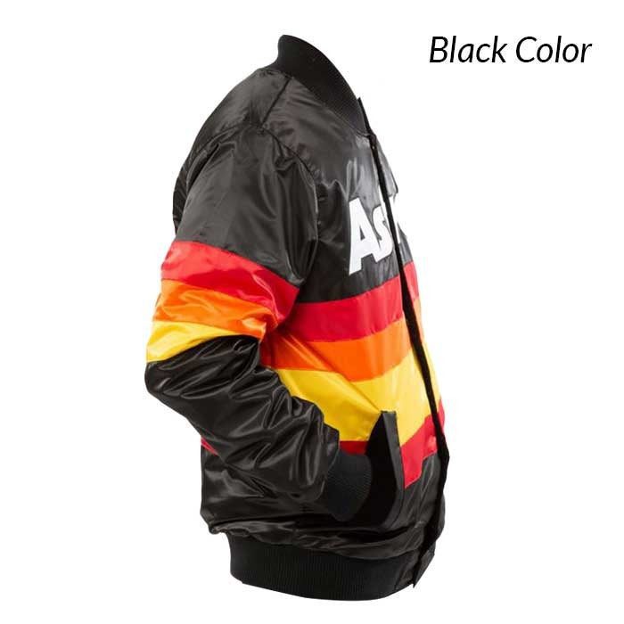 Retro Black Astros Varsity Jacket