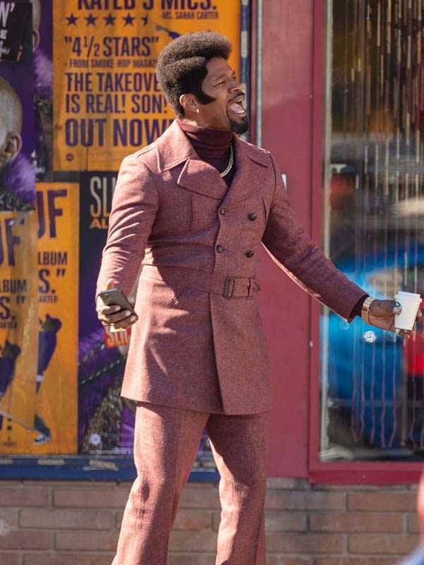 Jamie Foxx They Cloned Tyrone Purple Coat