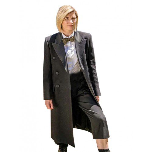 13th Doctor Jodie Whittaker Gray Wool Coat