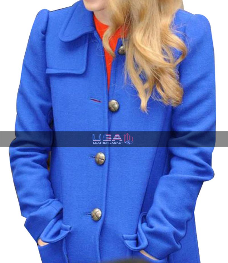 Taylor Swift Blue Wool Coat 