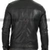 Vintage Cafe Racer Motorcycle Men Front Pocket Leather Jacket