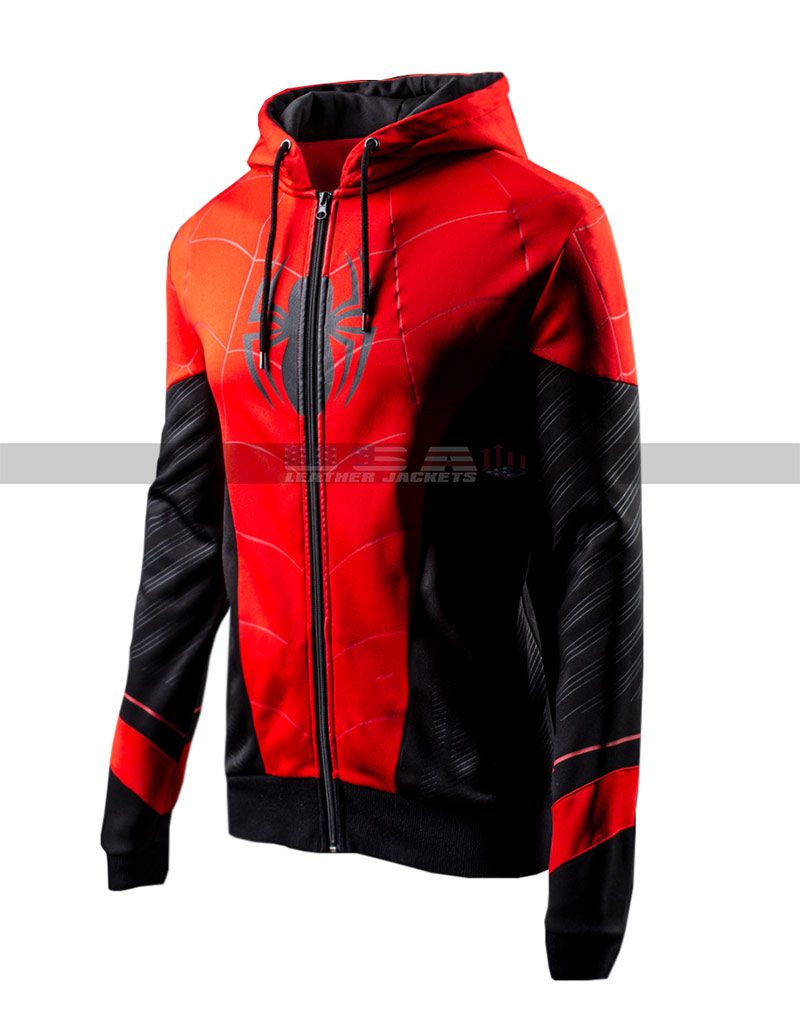 Spider-Man Far From Home Tom Holland Costume Hooded Jacket 