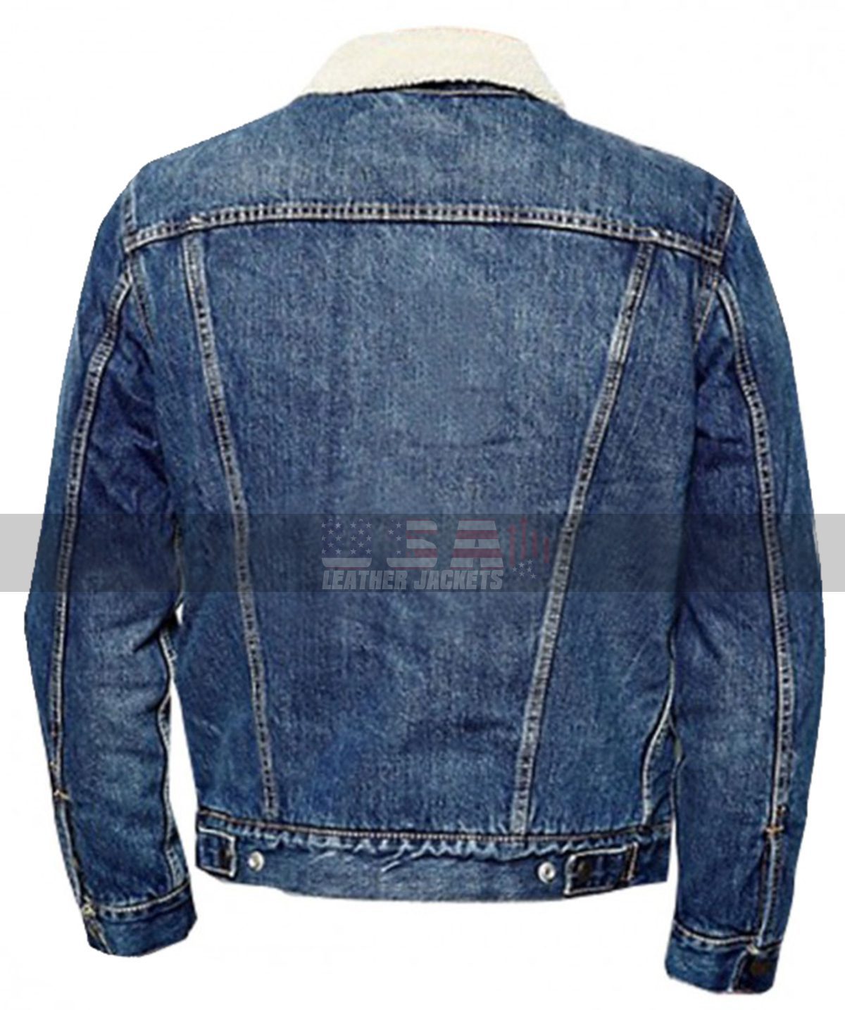 Riverdale Cole Sprouse Blue Denim Fur Jacket