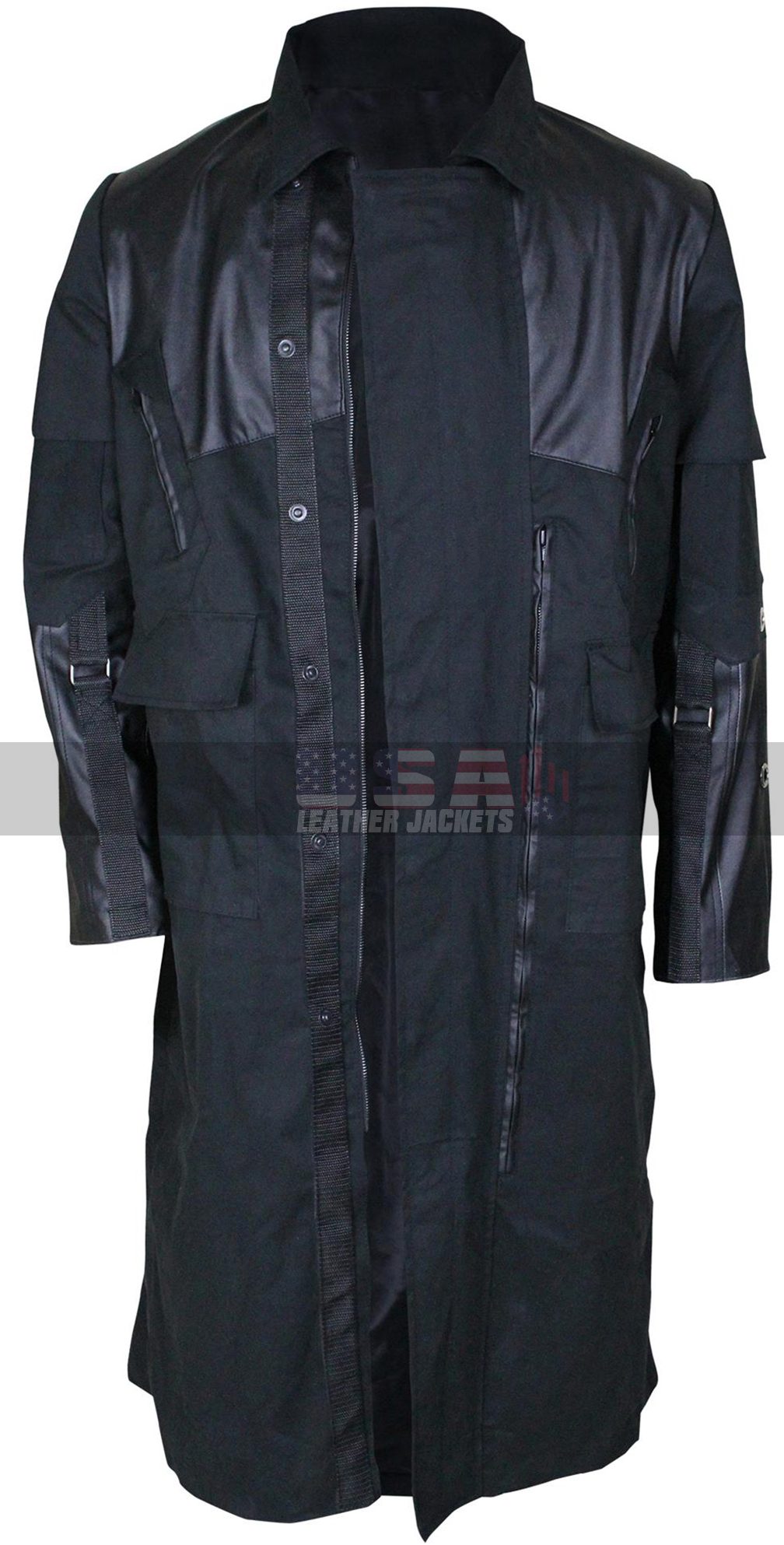Adam Jensen Deus Ex Mankind Divided Costume Leather Coat