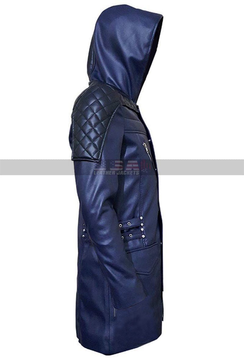 Devil May Cry-5 Nero Blue Leather Jacket