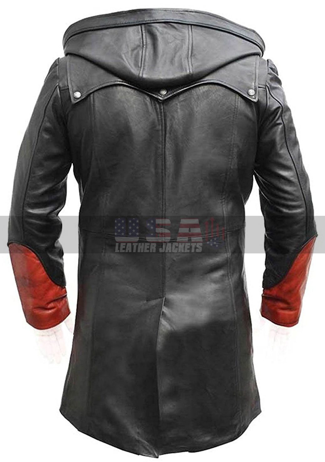 Devil May Cry Dante Slayer Trench Costume Hooded Leather Coat